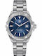 TAG Heuer Aquaracer Ανδρικό Ρολόι 40.5mm Μπαταρίας με Ασημί Μεταλλικό Μπρασελέ