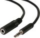Καλώδιο Ήχου 3.5mm male - 3.5mm female Μαύρο 5m 18149