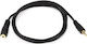 DeTech 3.5mm Jack Cable - 3.5mm Female to 3.5mm Male Black 3m with Gold Plated Terminals