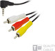 TrustWire 3.5mm male to Analog Audio male / Composite male 1.5m Cable (11917)