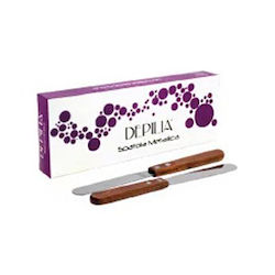 Depilia Metallic Hair Removal Spatulas 12 Pieces