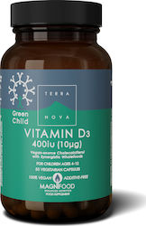 TerraNova Child Vitamin D3 Витамин 400иу 50 вегетариански капсули