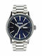 Nixon Men's Watch 42mm Battery with Silver Metal Bracelet