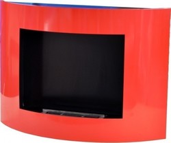 EcoHot Bio Oval Επιτοίχιο Εσωτερικού Χώρου Κόκκινο 80x20x57cm