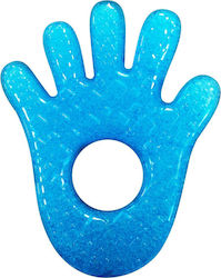Munchkin Fun Ice Hand Beißring für Zahnen mit Gel aus Silikon für 0 m+ Blaue Hand 1Stück