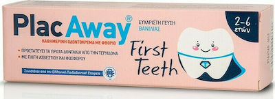 PlacAway First Teeth Toothpaste with Taste of Vanilla for 2+ years 50ml