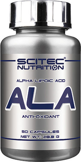 Scitec Nutrition ALA Alpha Lipoic Acid Special Food Supplement 50 Capsules