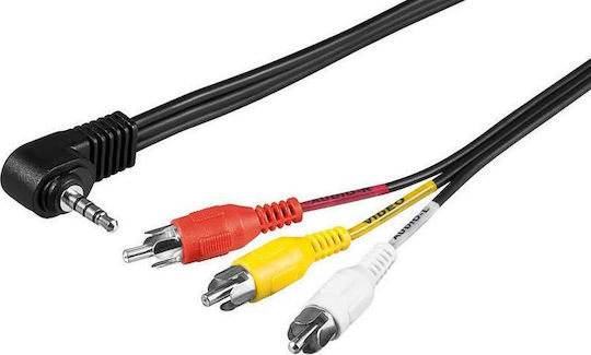Cable 3.5mm male - 3x RCA male 1.5m (271-28)