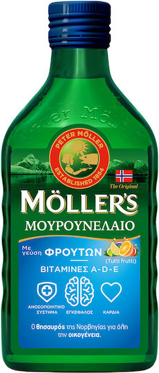 Möller’s Масло От Черен Дроб На Треска С Вкус На Плодове 250ml