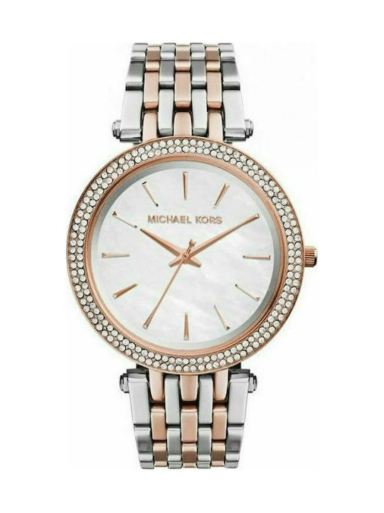 Michael Kors Darci Watch with Pink Gold Metal Bracelet