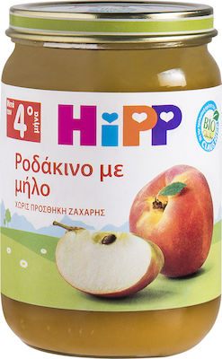 Hipp Cremă de fructe Ροδάκινο με Μήλο Fără gluten pentru 4m+ 190gr