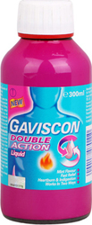 Gaviscon Double Action 300ml Liquid Mint Flavour Gaviscon Double Action 300ml Liquid Mint Flavour