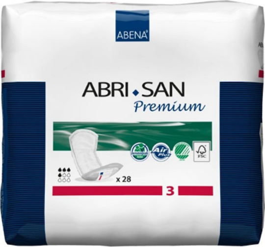 Abena Abri San Premium No3 Women's Incontinence Pad Normal Flow 4 Drops 28pcs
