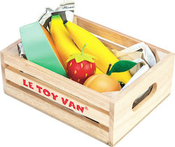 Le Toy Van Fruits & Vegetables Toy Καλάθι με Φρούτα made of Wood for 3+ Years Old 5pcs TV183