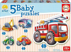 Wooden Kids Puzzle Baby Vehicles for 2++ Years 19pcs Educa