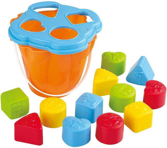 Playgo Formensortierspiel Shape Sorting für 12++ Monate Orange - Hellblau