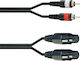 Audio Master TLC154-2/1.5 XLR female to RCA male 1.5m Cable (TLC154-2/1.5)