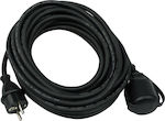 REV Waterproof Extension Cable Cord 50m Black IP44