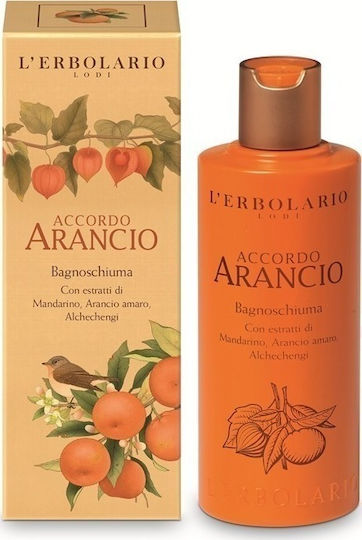 L' Erbolario Accordo Arancio Ενυδατικό Shower Gel με Άρωμα Μανταρίνι Νεράντζι Δαμάσκηνο & Βανίλια 250ml