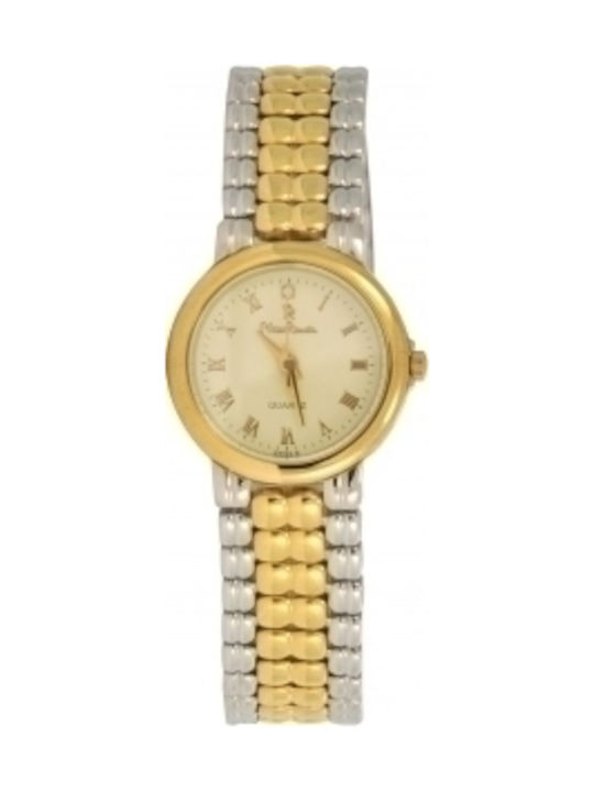 Pierre Renoir Watch with Gold Metal Bracelet PR6058L