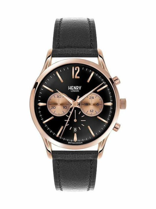 Henry London Highgate HL41-CS-0011 Ρολόι Μπαταρίας με Δερμάτινο Λουράκι
