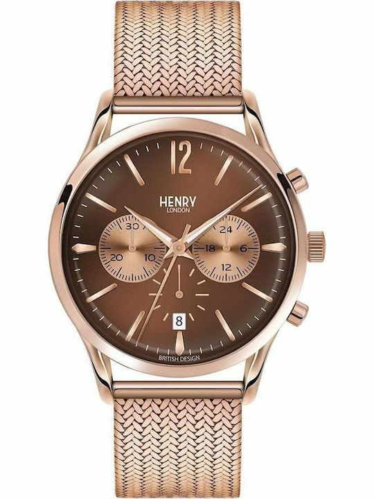 Henry London Harrow Ρολόι Μπαταρίας με Μεταλλικό Μπρασελέ