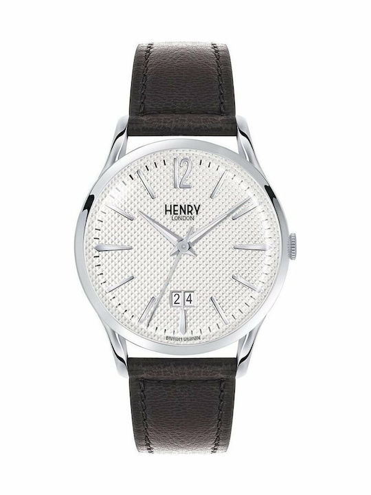 Henry London Edgware Ρολόι Μπαταρίας με Δερμάτινο Λουράκι Henry London Edgware Ρολόι Μπαταρίας με Δερμάτινο Λουράκι