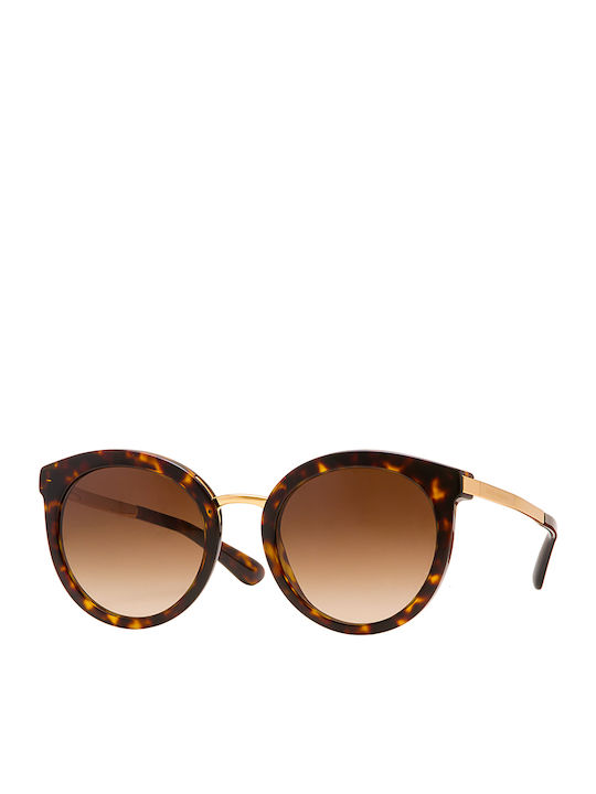 Dolce Gabbana Women's Sunglasses with Brown Tartaruga Frame and Brown  Gradient Lens DG4268 502/13