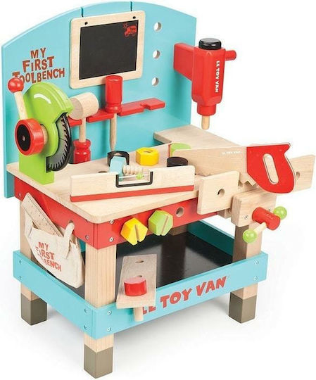 Le Toy Van Kids Workbench Wooden Tool Bench made of Wood for 3+ Years Old TV448