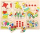 Lemnos Puzzle pentru Copii cu Îmbinări Învățare Numere pentru 1+ Ani 18buc Big Jigs