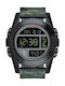 Nixon Unit Exp Digital Men's Watch 50mm Battery with Green Rubber Strap