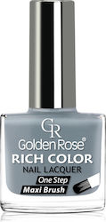 Golden Rose Rich Color Лак за Нокти Сив 124 10.5мл
