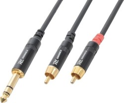 Power Dynamics 177.027 6.3mm male - 2x RCA male 1.5m