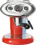 Illy Francis X7.1 Kaffeemaschine für Kapseln Iperespresso Druck 15bar Rot