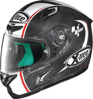 X-Lite X-802RR Ultra Carbon Moto GP White/Red Κράνος Μηχανής Full Face 1350gr