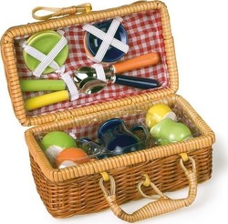 Small Foot Wooden Picnic Basket Small Foot Wooden Picnic Basket