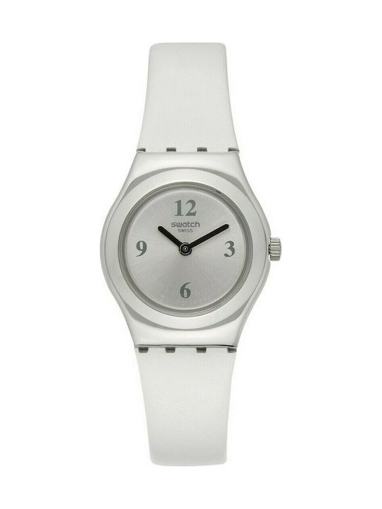 Swatch Keeper Uhr mit Weiß Kautschukarmband
