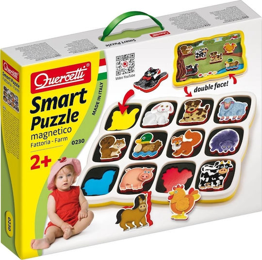 Kids Puzzle Smart for 2++ Years 12pcs Quercetti