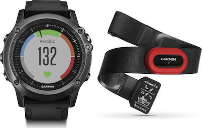 Garmin Fenix 3 Sapphire HR 51mm Smartwatch mit Pulsmesser (Gray)