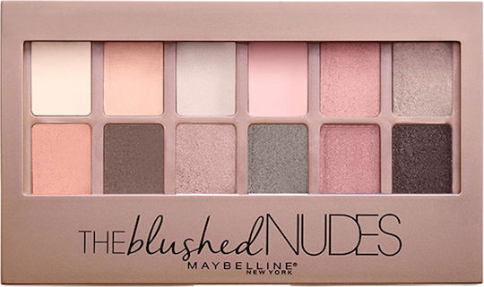 Maybelline The Blushed Nudes Palette with Eye Shadows in Pressed Powder Form 9.6gr