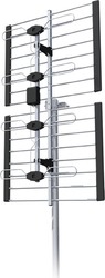 Sencor SDA-630 Εξωτερική Κεραία Τηλεόρασης (δεν απαιτεί τροφοδοσία) σε Μαύρο Χρώμα Σύνδεση με Ομοαξονικό (Coaxial) Καλώδιο