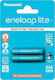 Panasonic Eneloop Lite Επαναφορτιζόμενες Μπαταρίες AAA Ni-MH 550mAh 1.2V 2τμχ