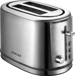 Singer Φρυγανιέρα 2 Θέσεων 850W Inox