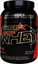 Stacker 2 Whey 100% Πρωτεΐνη Ορού Γάλακτος με Γεύση Μπανάνα 908gr