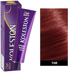 Wella Koleston Бои За Коса 7/45 Кестеняво Черве...