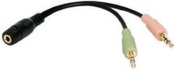 LogiLink CA0020 3.5mm 2x Мъжки в 3.5mm Женски