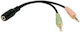 LogiLink CA0020 Μετατροπέας 3.5mm 2x male σε 3.5mm female 1τμχ