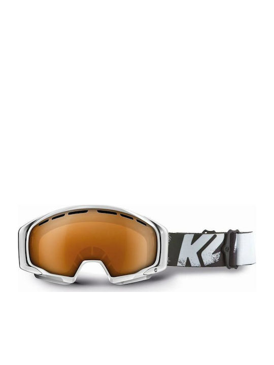 K2 Photometric Gloss Ski & Snowboard Goggles Kids Multicolored with Lens in Orange Color