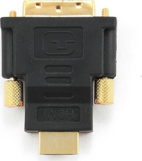 Cablexpert Конвертор HDMI мъжки към DVI-D женски Черен 1бр A-HDMI-DVI-1