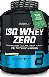 Biotech USA Iso Whey Zero With Glutamine & BCAAs Whey Protein Gluten & Lactose Free with Flavor Vanilla 2.27kg